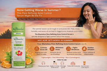 Acne Getting Worse in Summer? This Pore-Refining Acne Control Serum Might Be the Fix