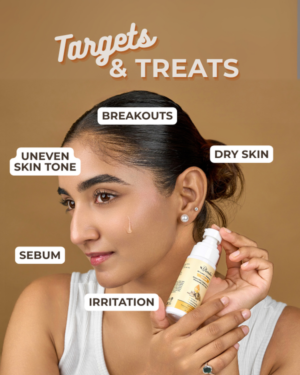 Blameless Oil Control + Brightening Serum | Niacinamide, Multani Mitti, Hyaluronic Acid & Daisy Extract | Lightweight Gel for Oily, Acne-Prone Skin | Controls Sebum, Minimizes Pores & Evens Tone | 50ml