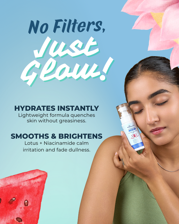 Blameless Hydrating & Brightening Serum | With Watermelon, Niacinamide & Lotus Extracts | For Oily, Acne-Prone & Congested Skin | 50ml